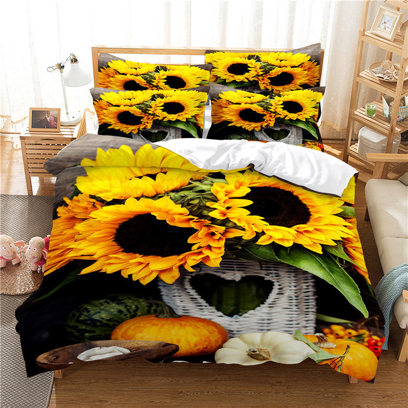 Digital Bedding Three Piece Set